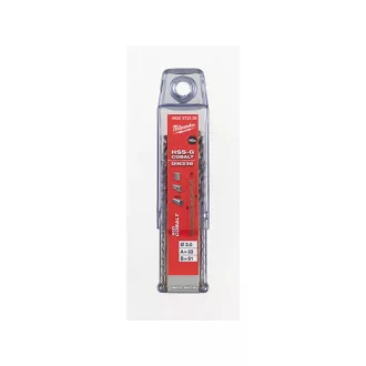   MILWAUKEE Vrták 3,0 x 61/33 mm HSS-G Co DIN 338 Red Cobalt (10 ks)