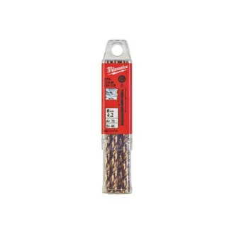   MILWAUKEE Vrták 4,2 x 75/43 mm HSS-G Co DIN 338 Red Cobalt (10 ks)