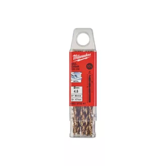   MILWAUKEE Vrták 4,5 x 80/47 mm HSS-G Co DIN 338 Red Cobalt (10 ks)