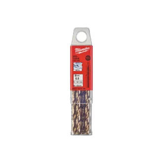   MILWAUKEE Skrutkovací vrták 6,5 x 101/63 mm HSS-G Co DIN 338 Red Cobalt (10 ks)