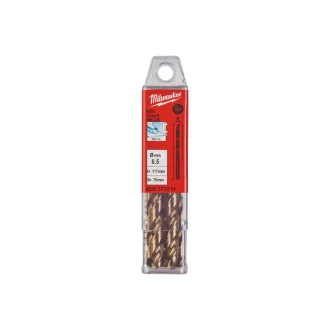   MILWAUKEE Vrták 8,5 x 117/75 mm HSS-G Co DIN 338 Red Cobalt (5 ks)