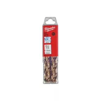   MILWAUKEE Skrutkovací vrták 11,0 x 142/94 mm HSS-G Co DIN 338 Red Cobalt (5 ks)