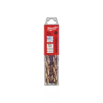   MILWAUKEE Vrták 12,0 x 151/101 mm HSS-G Co DIN 338 Red Cobalt (5 ks)