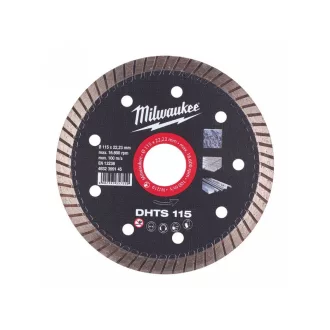   MILWAUKEE Diamantový rezací kotúč 115 x 1,2 x 10 x 22,2 mm turbo
