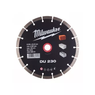   MILWAUKEE Diamantový rezací kotúč 230 x 2,6 x 10 x 22,2 mm segmentový