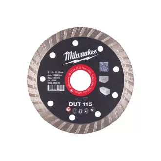   MILWAUKEE Diamantový rezací kotúč 115 x 2,2 x 10 x 22,2 mm turbo DUT