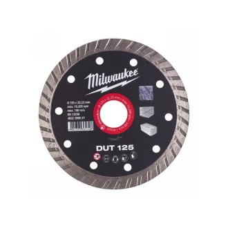  MILWAUKEE Diamantový rezací kotúč 125 x 2,3 x 10 x 22,2 mm turbo
