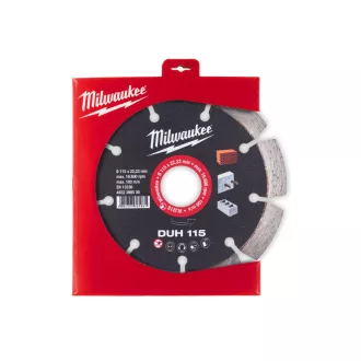   Diamantový rezací kotúč MILWAUKEE 115 x 2,2 x 10 x 22,2 mm Segmentovaný DUH