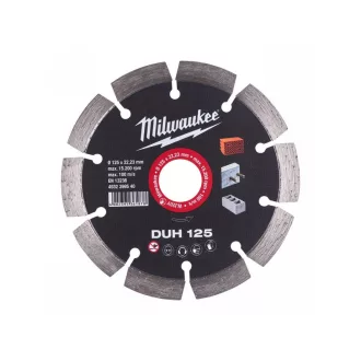   Diamantový rezací kotúč MILWAUKEE 125 x 2,3 x 10 x 22,2 mm Segmentovaný DUH