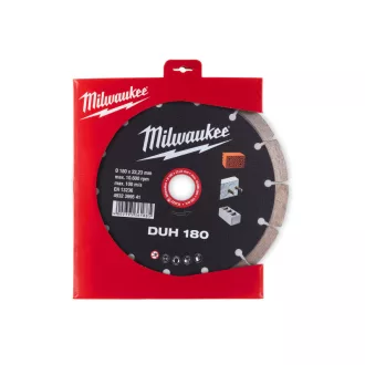   Diamantový rezací kotúč MILWAUKEE 180 x 2,4 x 10 x 22,2 mm Segmentovaný DUH