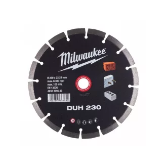   Diamantový rezací kotúč MILWAUKEE 230 x 2,6 x 10 x 22,2 mm Segmentovaný DUH