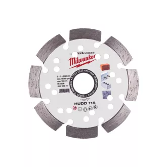   Diamantový rezací kotúč MILWAUKEE 115 x 2,6 x 10 x 22,2 mm Segmentovaný HUDD