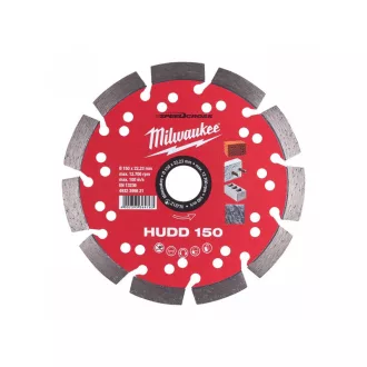   Diamantový rezací kotúč MILWAUKEE 150 x 2,6 x 10 x 22,2 mm Segmentovaný HUDD