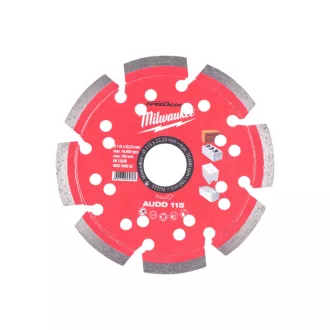   Diamantový rezací kotúč MILWAUKEE 115 x 2,6 x 10 x 22,2 mm Segmentovaný AUDD