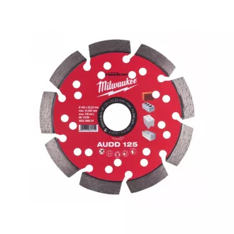   Diamantový rezací kotúč MILWAUKEE 125 x 2,6 x 10 x 22,2 mm Segmentovaný AUDD