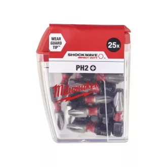 MILWAUKEE Hrot bitu PH2 x 25 mm (25 ks)