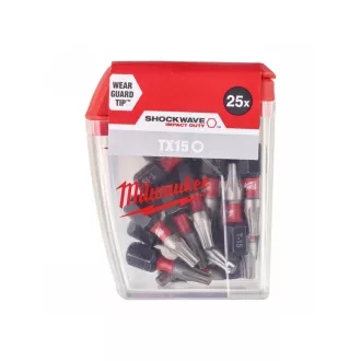 MILWAUKEE Bit hrot torx TX15 x 25 mm (25 ks)
