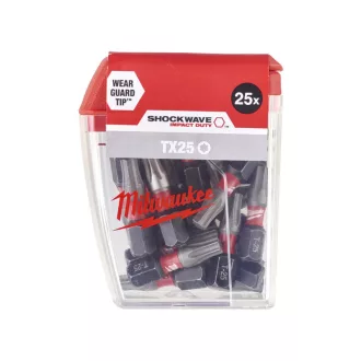 MILWAUKEE Bit hrot torx TX25 x 25 mm (25 ks)