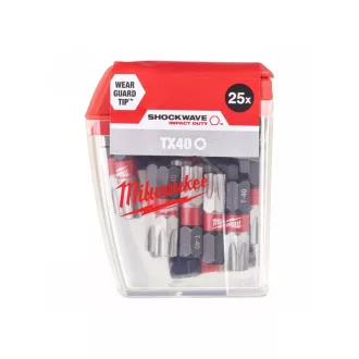 MILWAUKEE Bit hrot torx TX40 x 25 mm (25 ks)