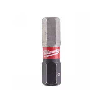   MILWAUKEE Hrot bitu šesťhranný 6 x 25 mm Shockwave Impact Duty (2 ks)