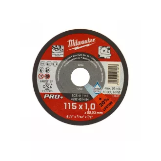   MILWAUKEE Rezný kotúč na kov 115 x 1,0 x 22,2 mm inox rovný SC41 PRO+