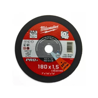   MILWAUKEE Rezný kotúč na kov 180 x 1,5 x 22,2 mm inox rovný SC41 PRO+