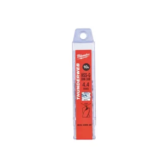 MILWAUKEE Skrutkovací vrták 4,4 x 80/47 mm HSS-G (10 ks)