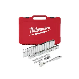   MILWAUKEE Sada nástrčných kľúčov 32 kusov 3/8" 6-19 mm