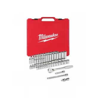   MILWAUKEE Sada nástrčných kľúčov 56 kusov 3/8" metrických a palcových