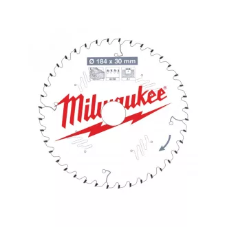   MILWAUKEE Pílový kotúč na drevo 184 x 30 x 2,2 mm / 40T ATB
