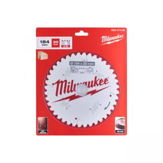  MILWAUKEE Pílový kotúč na drevo 184 x 30 x 2,2 mm / 40T ATB