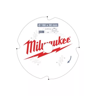   MILWAUKEE Pílový kotúč na vláknocement 190 x 30 x 1,8 mm /4 D