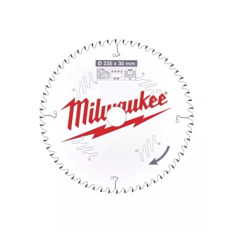   MILWAUKEE Pílový kotúč na drevo 235 x 30 x 2,4 mm /60T ATB