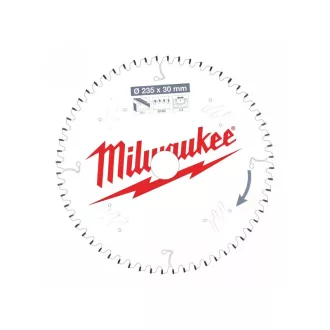   MILWAUKEE Pílový kotúč na hliník 235 x 30 x 2,4 mm /60T TF NEG