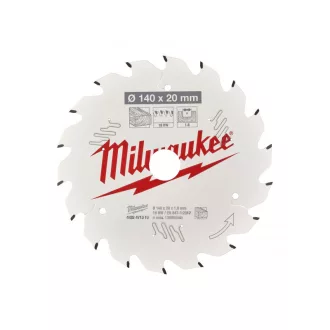   MILWAUKEE Pílový kotúč na drevo 140 x 20 x 1,6 mm / 18T ATB