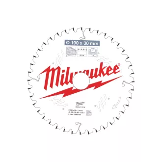   MILWAUKEE Pílový kotúč na drevo 190 x 30 x 2,4 mm /40T ATB NEG