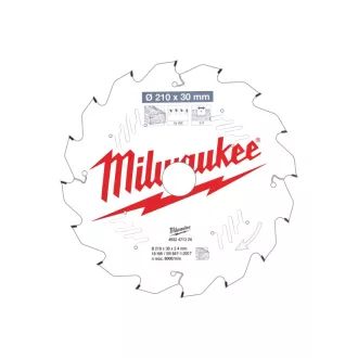   MILWAUKEE Pílový kotúč na drevo 210 x 30 x 2,4 mm /T16 ATB