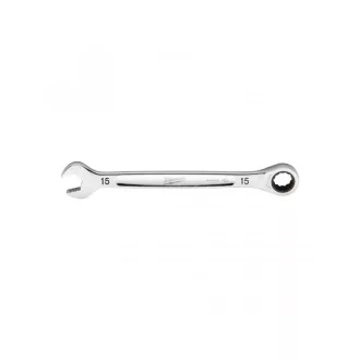   MILWAUKEE Račňový kľúč 15 mm / 207,5 mm CrV MAX BITE™