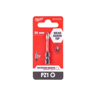 Hrot bitov MILWAUKEE PZ1 x 50 mm Shockwave Impact Duty™