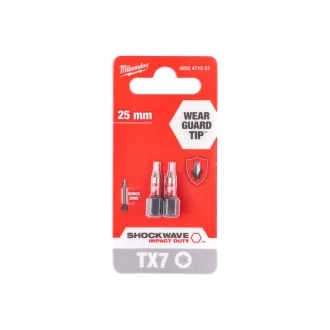 MILWAUKEE Shockwave bit TX7 25 mm (2 ks)