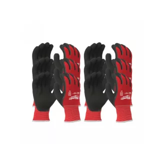   MILWAUKEE Pracovné rukavice odolné voči rezu s nitrilovým potopením ZIMNÉ 1/A-XXL/11 (12 párov) 4932479003-XXL