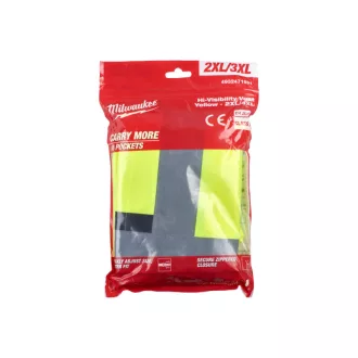 Viditeľná vesta MILWAUKEE, žltá - 2XL/3XL