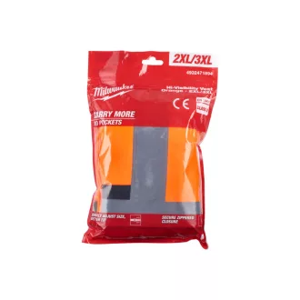 Viditeľná vesta MILWAUKEE, oranžová - 2XL/3XL
