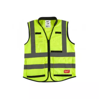 MILWAUKEE Premium Visibility Vest, žltá - L/XL
