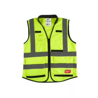 MILWAUKEE Premium Visibility Vest, žltá - XXL/XXXL