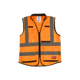 MILWAUKEE Premium Visibility Vest, oranžová - L/XL