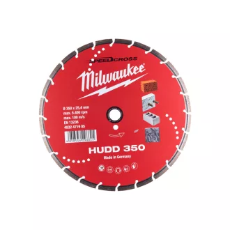   Diamantový rezací kotúč MILWAUKEE 350 x 2,6 x 8 x 25,4 mm Segmentovaný HUDD