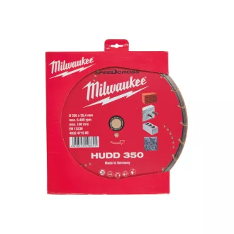   Diamantový rezací kotúč MILWAUKEE 350 x 2,6 x 8 x 25,4 mm Segmentovaný HUDD