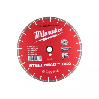   MILWAUKEE Diamantový rezací kotúč 350 x 2,8 x 4 x 25,4 mm segmentovaný STEELHEAD™