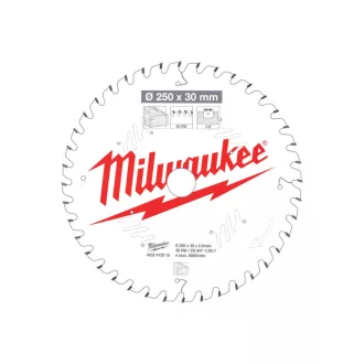   MILWAUKEE Pílový kotúč na drevo 250 x 30 x 2,8 mm /40T ATB